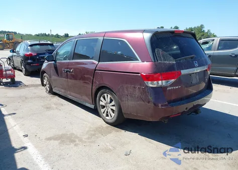 2015 Honda Odyssey Ex-L из США, поврежденный, VIN 5FNRL5H66FB010496